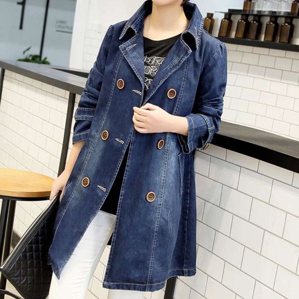 denim windbreaker women's autumn 2021 korean new fat mm200kg slim suit collar medium length coat, Tan;black
denim windbreaker women's autumn 2021 korean new fat mm200kg slim suit collar medium length coat, Tan;black