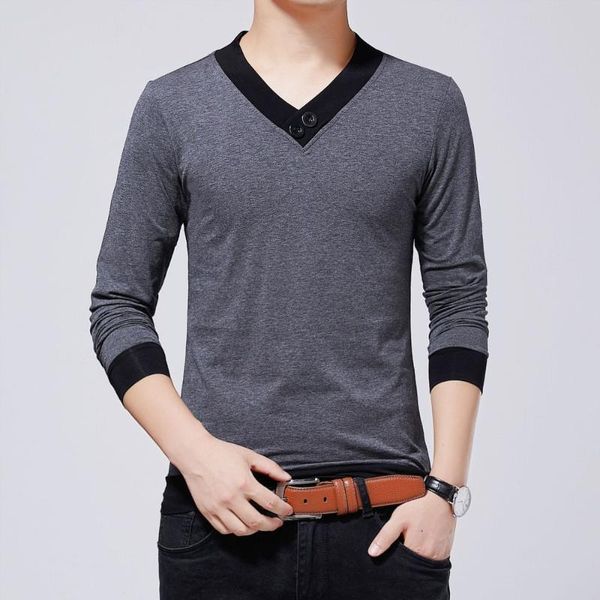 men's t-shirts autumn casual men tshirt v neck fashion patchwork design mens tees long sleeve t shirt brand clothes harajuku, White;black
men's t-shirts autumn casual men tshirt v neck fashion patchwork design mens tees long sleeve t shirt brand clothes harajuku, White;black