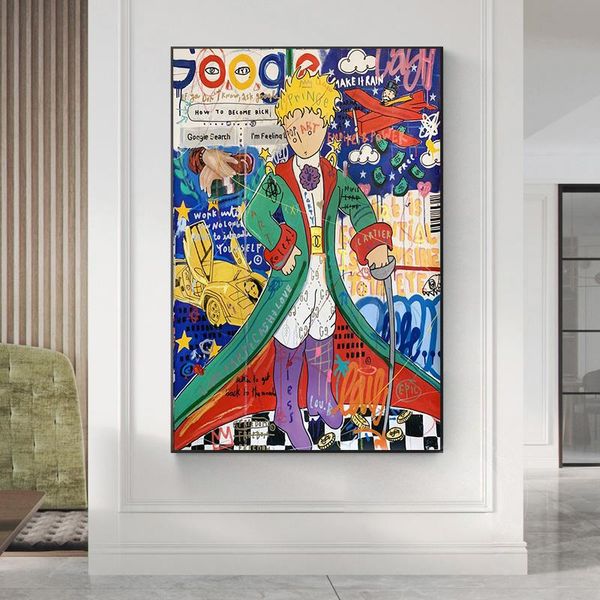 paintings graffiti street art the little prince canvas poster wall painting decorative picture for living room decoration
paintings graffiti street art the little prince canvas poster wall painting decorative picture for living room decoration