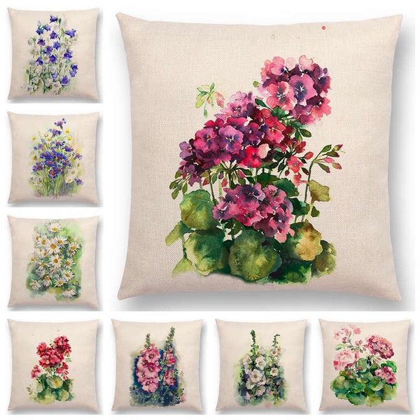 cushion/decorative pillow watercolor flowers bluebells geranium cornflowers hollyhocks bouquet floral aquarelle cushion cover sofa case
cushion/decorative pillow watercolor flowers bluebells geranium cornflowers hollyhocks bouquet floral aquarelle cushion cover sofa case