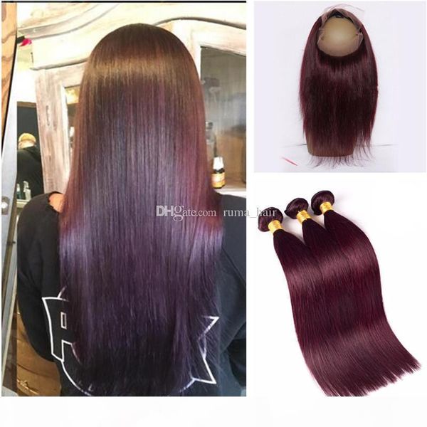 burgundy 99j silky straight hair bundles with lace frontal 4pcs lot pre plucked 360 lace band frontal with ombre human hair extension, Black;brown
burgundy 99j silky straight hair bundles with lace frontal 4pcs lot pre plucked 360 lace band frontal with ombre human hair extension, Black;brown
