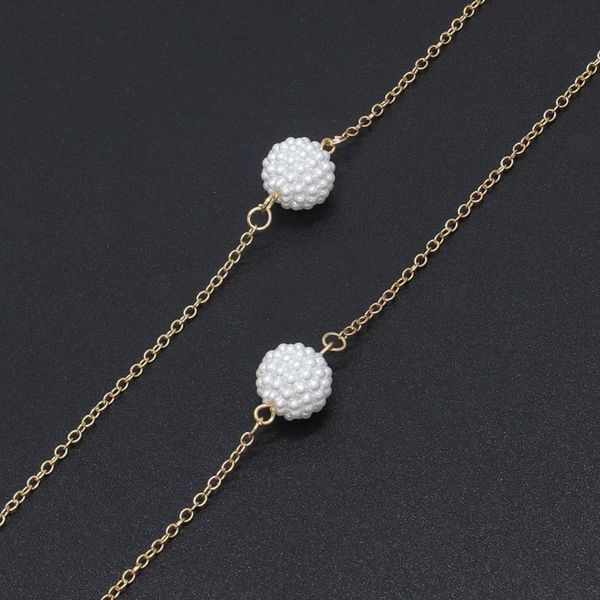 other fashion accessories simple women eyeglass chain imitation pearl ball metal sunglasses cords reading glasses lanyard holder strap rope, Silver
other fashion accessories simple women eyeglass chain imitation pearl ball metal sunglasses cords reading glasses lanyard holder strap rope, Silver