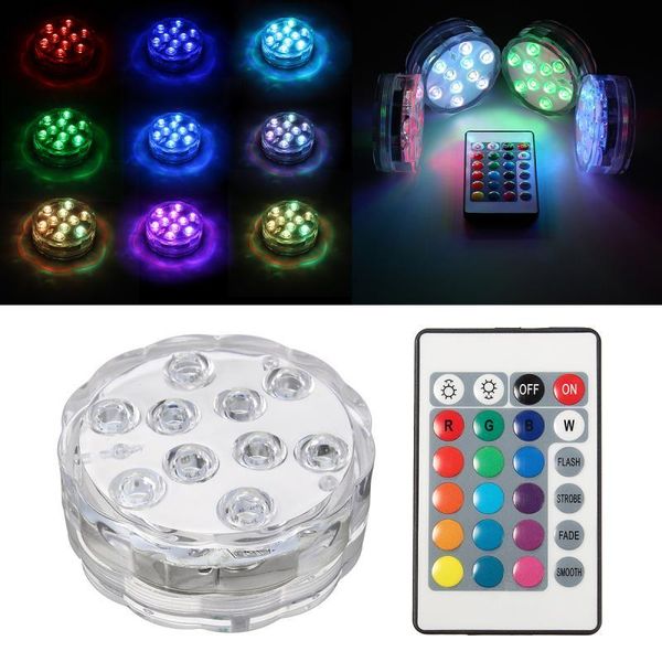 multicolor 10 led pool light submersible waterproof vase base rgb light bright lamp remote control fish tank decors
multicolor 10 led pool light submersible waterproof vase base rgb light bright lamp remote control fish tank decors