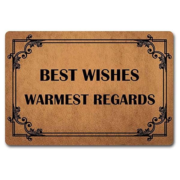 carpets welcome doormat funny mat wishes warmest regards with personalized design outdoor/indoor kitchen bathroom non-slip
carpets welcome doormat funny mat wishes warmest regards with personalized design outdoor/indoor kitchen bathroom non-slip