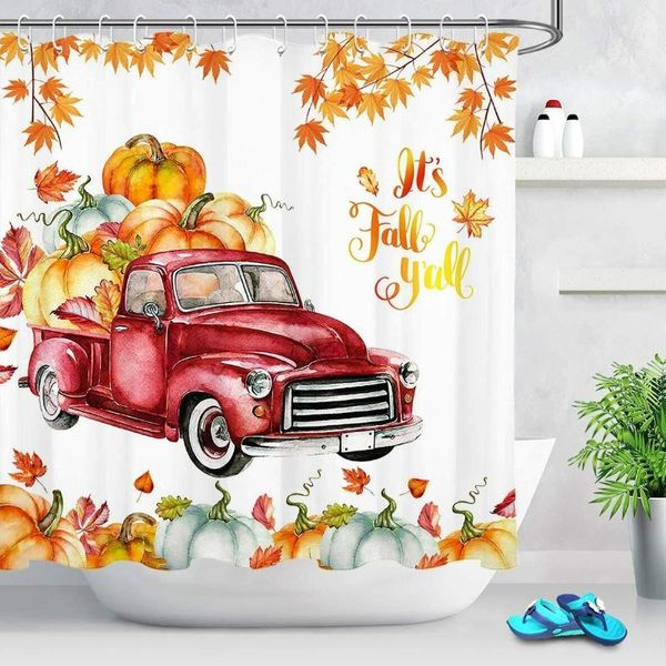 shower curtains farmhouse truck pumpkin curtain, autumn leaves thanksgiving harvest for bathroom waterproof polyester fabric with hooks
shower curtains farmhouse truck pumpkin curtain, autumn leaves thanksgiving harvest for bathroom waterproof polyester fabric with hooks