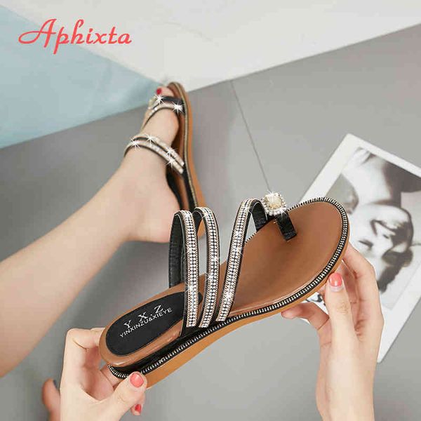 aphixta wedges sandals women rhinestones female flip flops summer modis leather crystal slippers ladies babouche bling shoes k731, Black
aphixta wedges sandals women rhinestones female flip flops summer modis leather crystal slippers ladies babouche bling shoes k731, Black