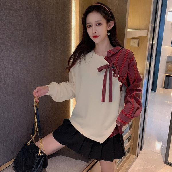 women's hoodies & sweatshirts preppy style women loose o-neck pullovers autumn fashion brand crop hipster striped patchwork ladies, Black
women's hoodies & sweatshirts preppy style women loose o-neck pullovers autumn fashion brand crop hipster striped patchwork ladies, Black