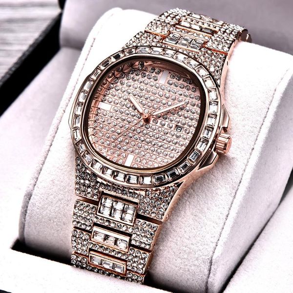 luxury men's diamonds watch silver gold luxury wrist watch men women hombre quartz wrist clock relogio masculino, Slivery;brown
luxury men's diamonds watch silver gold luxury wrist watch men women hombre quartz wrist clock relogio masculino, Slivery;brown