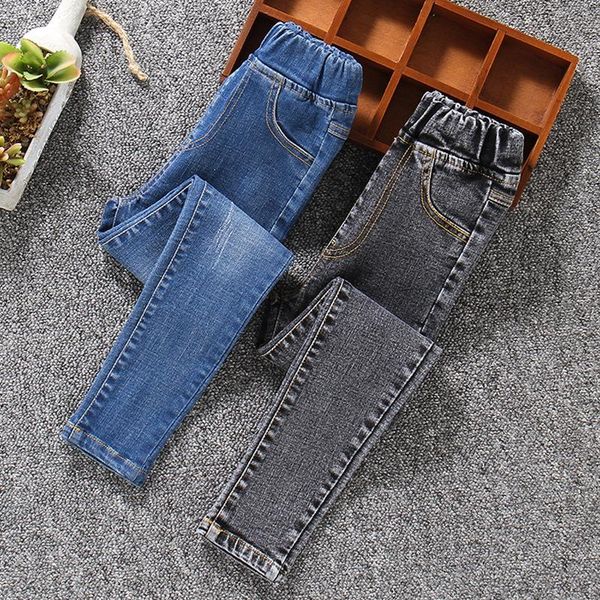 jeans girl spring children's clothing korean style solid color kids skinny pencil pants retro elastic force denim trousers, Blue
jeans girl spring children's clothing korean style solid color kids skinny pencil pants retro elastic force denim trousers, Blue