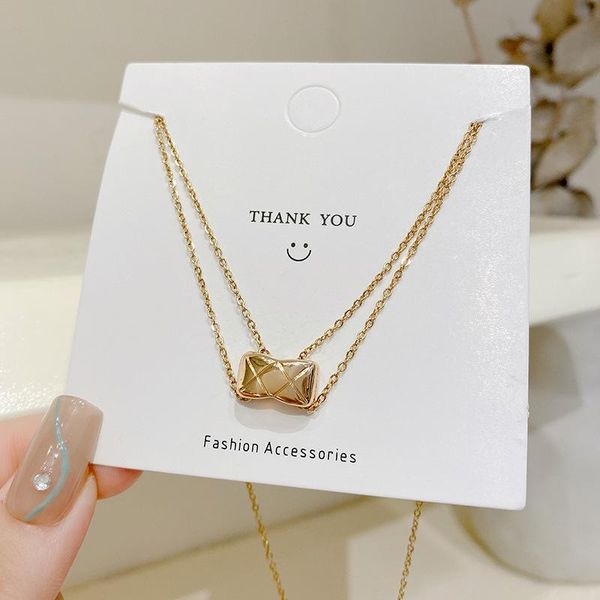 pendant necklaces goth vintage multi-layer titanium steel necklace simple and stylish women's neck chain jewelry on the holiday gift, Silver
pendant necklaces goth vintage multi-layer titanium steel necklace simple and stylish women's neck chain jewelry on the holiday gift, Silver