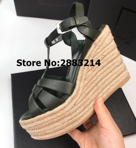 sandals gladiator brand tribute strap women genuine caviar leather wedge platform high heels shoes summer party club footwear, Black
sandals gladiator brand tribute strap women genuine caviar leather wedge platform high heels shoes summer party club footwear, Black