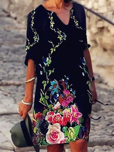 casual dresses women 2021 loose spring vintage ruffles bedress large big printed summer boho party elegant plus sizes, Black;gray
casual dresses women 2021 loose spring vintage ruffles bedress large big printed summer boho party elegant plus sizes, Black;gray