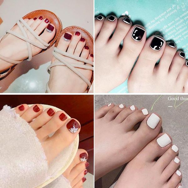 false nails 24pcs fake toe nail silver red daisy smile various patterns foot artificial with glue summer beauty toenail, Red;gold
false nails 24pcs fake toe nail silver red daisy smile various patterns foot artificial with glue summer beauty toenail, Red;gold