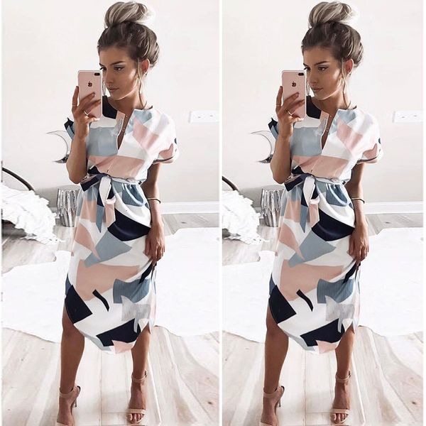 2021 new summer print es women o-neck short-sleeved tunic beach ladies elegant bandage evening party vestidos e1rw, Black;gray
2021 new summer print es women o-neck short-sleeved tunic beach ladies elegant bandage evening party vestidos e1rw, Black;gray