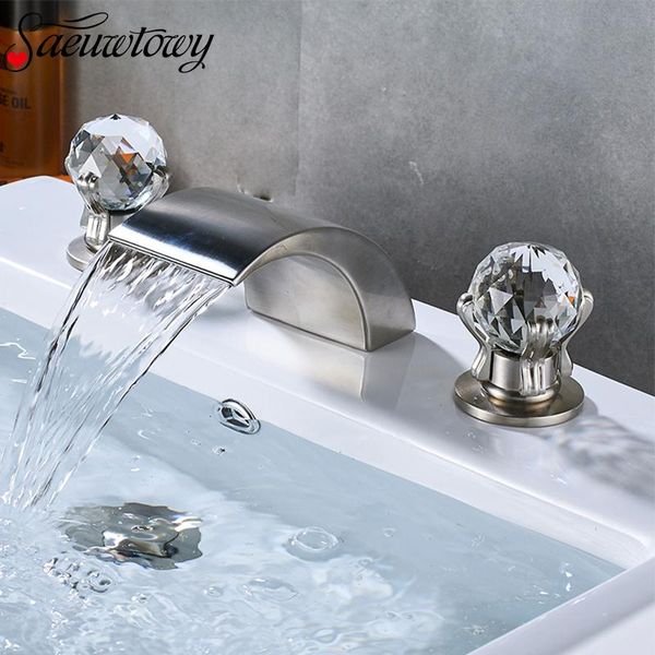 bathroom sink faucets imitation waterfall water faucet double handle basin deck installation and cold bathtub
bathroom sink faucets imitation waterfall water faucet double handle basin deck installation and cold bathtub