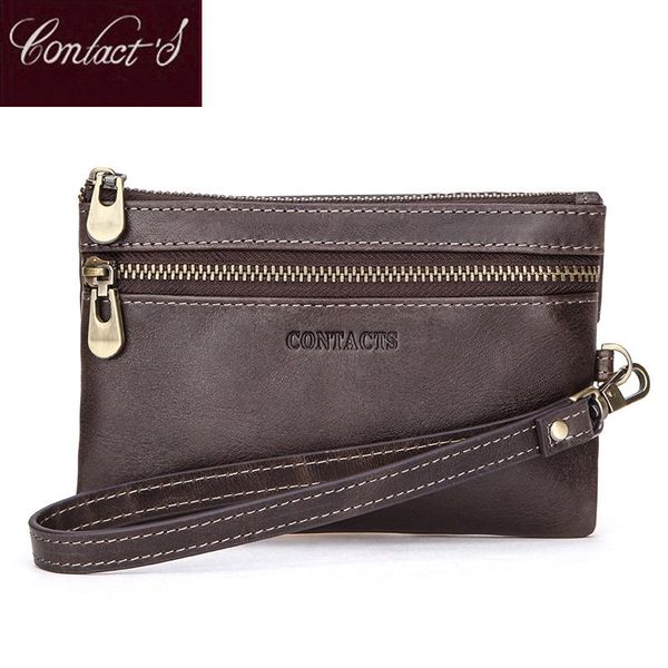 wallets contact's women genuine leather money card wallet retro car key housekeeper holders lady fashion zipper coin purse, Red;black
wallets contact's women genuine leather money card wallet retro car key housekeeper holders lady fashion zipper coin purse, Red;black