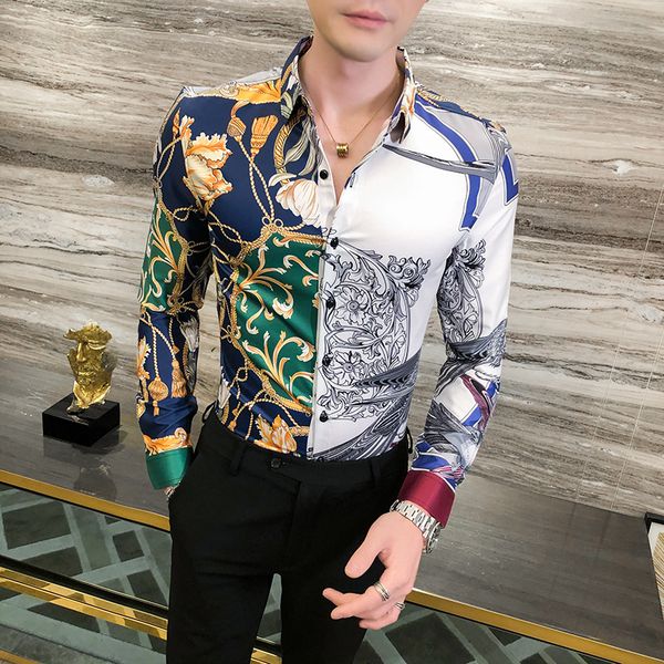 2021 new british style luxury printing shirts for clothes all game long sleeve casual men's clothing fine fine-tuning club tuxedo zyy9, Black;brown
2021 new british style luxury printing shirts for clothes all game long sleeve casual men's clothing fine fine-tuning club tuxedo zyy9, Black;brown