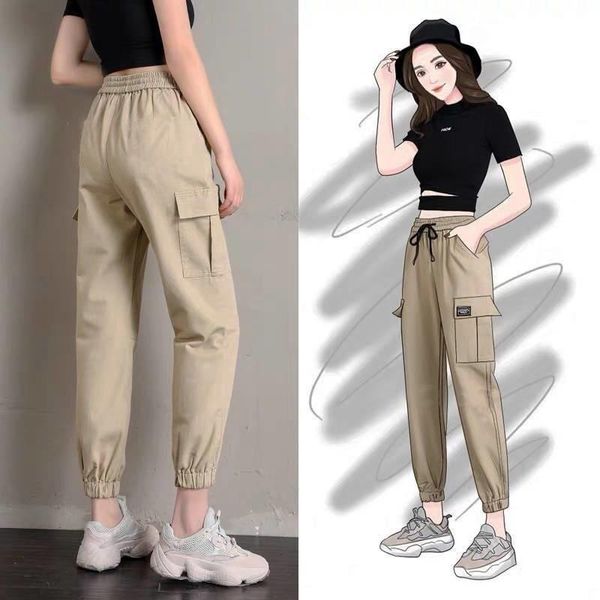 women's pants & capris cargo women solid loose big pockets sweatpants casual bf ankle-length trousers female streetwear hip hop girls, Black;white
women's pants & capris cargo women solid loose big pockets sweatpants casual bf ankle-length trousers female streetwear hip hop girls, Black;white