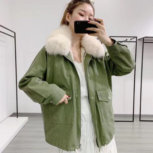 women's fur & faux rex lining parka with real collar coat plus size 2021 winter fashion casual style parkas coats jackets, Black
women's fur & faux rex lining parka with real collar coat plus size 2021 winter fashion casual style parkas coats jackets, Black