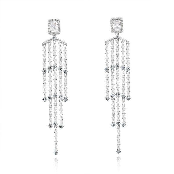 dangle & chandelier deelan 2021 fashion statement drop earrings for women cubic zircona copper white long earring friends gift jewelry, Silver
dangle & chandelier deelan 2021 fashion statement drop earrings for women cubic zircona copper white long earring friends gift jewelry, Silver