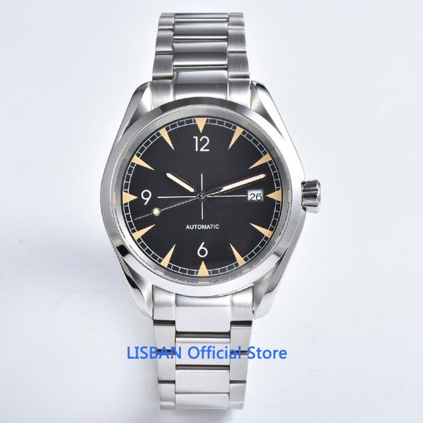 wristwatches 40mm sterile dial mens casual mechanical watch silver case sapphire crystal date nh35 movement automatic, Slivery;brown
wristwatches 40mm sterile dial mens casual mechanical watch silver case sapphire crystal date nh35 movement automatic, Slivery;brown
