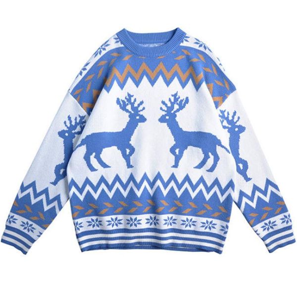 men's sweaters men sweater oversize autumn winter couples loose casual cartoon deer year pullover japanese vintage daily knitted, White;black
men's sweaters men sweater oversize autumn winter couples loose casual cartoon deer year pullover japanese vintage daily knitted, White;black