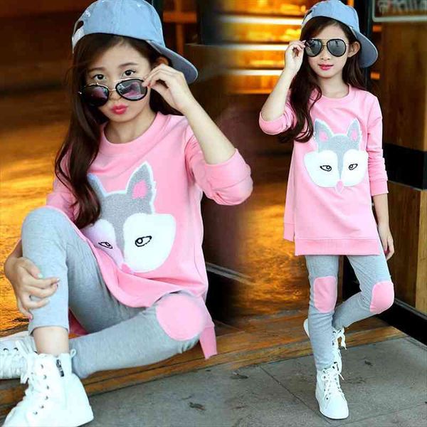 autumn children clothing cartoon girls sets long sleeve tracksuit for 3 13 years clothes sport suit kids, White
autumn children clothing cartoon girls sets long sleeve tracksuit for 3 13 years clothes sport suit kids, White