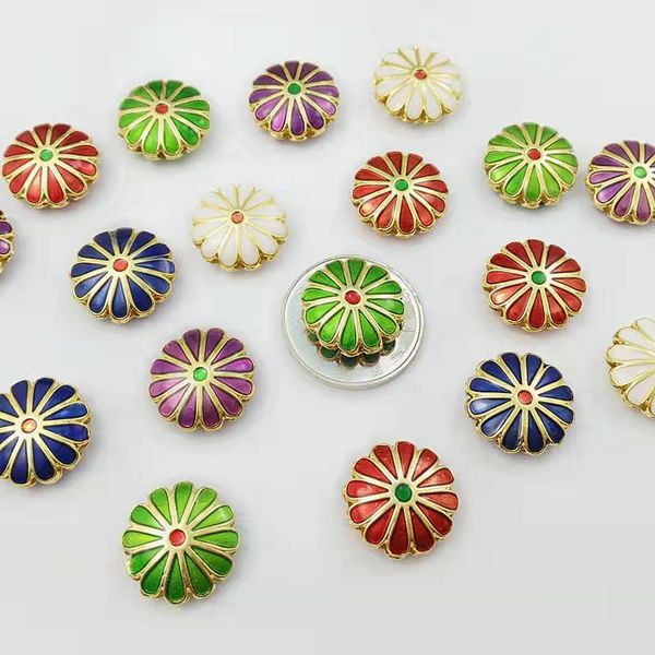 100pcs handmade cloisonne enamel daisy 12mm beaded jewelry making findings diy charms earrings bracelet necklace accessories, Black
100pcs handmade cloisonne enamel daisy 12mm beaded jewelry making findings diy charms earrings bracelet necklace accessories, Black