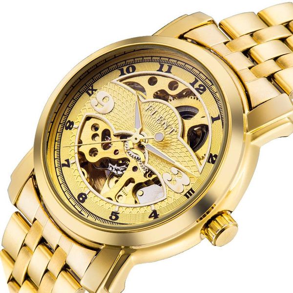 wristwatches asj fully automatic imitation tourbillon waterproof double hollow steel belt fashion mechanical watch, Slivery;brown
wristwatches asj fully automatic imitation tourbillon waterproof double hollow steel belt fashion mechanical watch, Slivery;brown