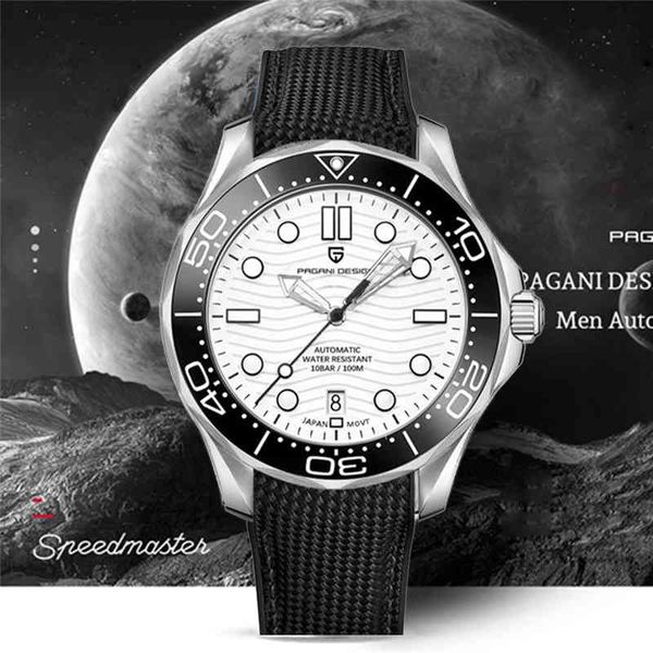 new pagani design new 007 commander men's mechanical watches brand luxury watch men 200m waterproof fashion diver wristwatch, Silver
new pagani design new 007 commander men's mechanical watches brand luxury watch men 200m waterproof fashion diver wristwatch, Silver