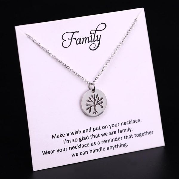 pendant necklaces family tree mom sisters women men jewelry christmas gift drop, Silver
pendant necklaces family tree mom sisters women men jewelry christmas gift drop, Silver