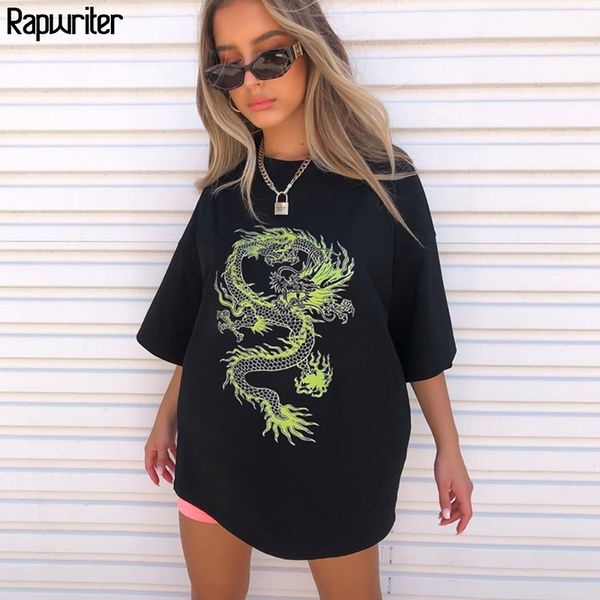 rapwriter chinese style dragon print oversized t shirt women summer cotton loose o-neck half sleeve harajuku tee shirt 210306, White
rapwriter chinese style dragon print oversized t shirt women summer cotton loose o-neck half sleeve harajuku tee shirt 210306, White