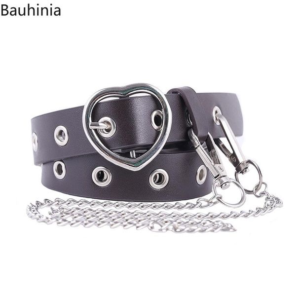 belts faux leather belt lady silver pin metal chain ring waist strap street dance decorate for women girl jeans black, Black;brown 
belts faux leather belt lady silver pin metal chain ring waist strap street dance decorate for women girl jeans black, Black;brown