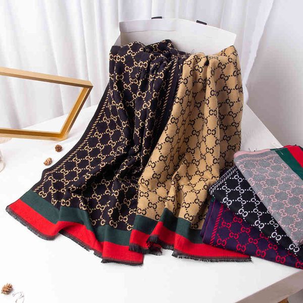 new color matching double-sided two-color scarf thickened imitation cashmere winter scarf women's office warm shawl, Blue;gray
new color matching double-sided two-color scarf thickened imitation cashmere winter scarf women's office warm shawl, Blue;gray