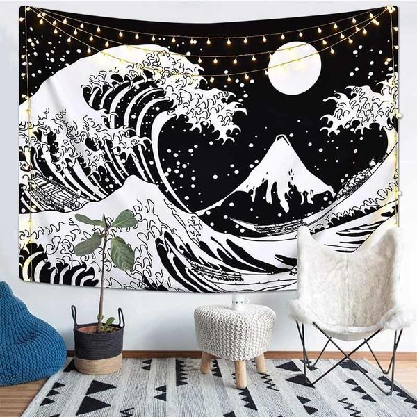 tapestries black white landscape ocean wave wall hanging hippie tapestry carpets backdrop art deco bedspread thin beach towel
tapestries black white landscape ocean wave wall hanging hippie tapestry carpets backdrop art deco bedspread thin beach towel
