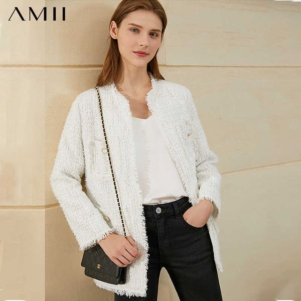 amii minimalism autumn winter temperament women's tweed jacket fashion loose plaid pocket single-breasted female coat 12070357 201013, Black;brown
amii minimalism autumn winter temperament women's tweed jacket fashion loose plaid pocket single-breasted female coat 12070357 201013, Black;brown