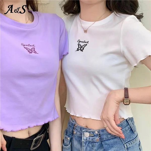 women's t-shirt anbenser y2k e-girl butterfly graphic and letters printed purple t shirt summer grunge style o-neck short sleeves t-shi, White
women's t-shirt anbenser y2k e-girl butterfly graphic and letters printed purple t shirt summer grunge style o-neck short sleeves t-shi, White