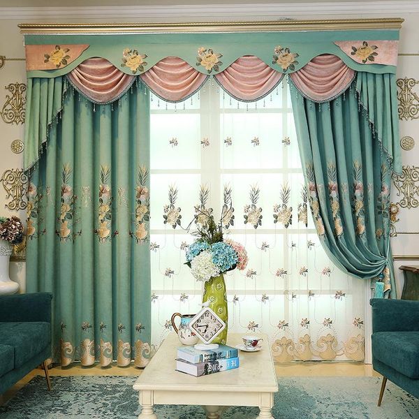 curtain & drapes european style chenille embroidery curtains for living room bedroom study high-end blackout tulle valance custom
curtain & drapes european style chenille embroidery curtains for living room bedroom study high-end blackout tulle valance custom