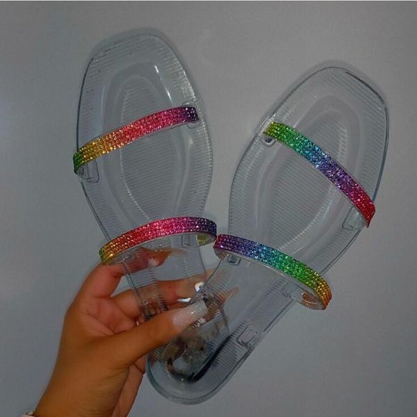 slippers 2021 summer women sandals crystal laces colored diamonds, outdoor all-match beach pvc home, Black
slippers 2021 summer women sandals crystal laces colored diamonds, outdoor all-match beach pvc home, Black