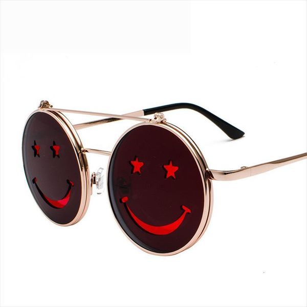 Fashion Clamshell Smiley Sunglasses Ladies Punk Retro Cool Men Brand Glasses Shade, White;black
Fashion Clamshell Smiley Sunglasses Ladies Punk Retro Cool Men Brand Glasses Shade, White;black