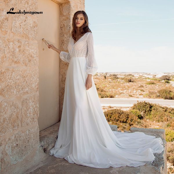 new long women a-line es sleeve bridal boho wedding gown chiffon vestido de novia 2021 wlg5, White
new long women a-line es sleeve bridal boho wedding gown chiffon vestido de novia 2021 wlg5, White