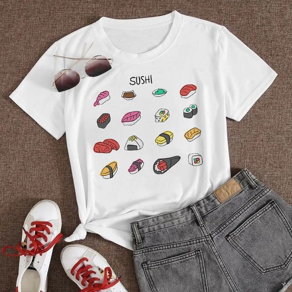 fashion series trend and mens women sushi lunch box pop streetwear tee gorgeous cartoon beautiful crewneck, White;black
fashion series trend and mens women sushi lunch box pop streetwear tee gorgeous cartoon beautiful crewneck, White;black