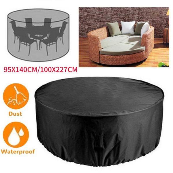 1 pieces large black table chair cover round outdoor waterproof garden furniture covers
1 pieces large black table chair cover round outdoor waterproof garden furniture covers