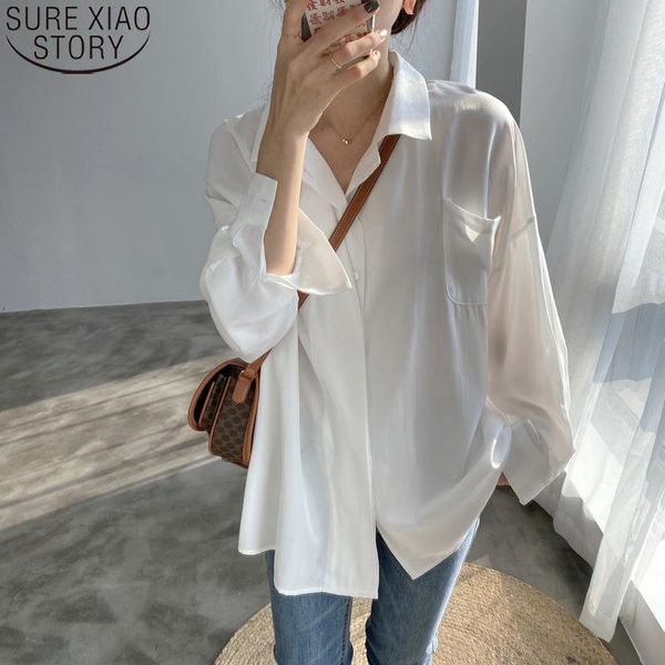 women's blouses & shirts 2021 women elegant blouse loose temperament chiffon long sleeve shirt spring solid 4 colors blue female blusas, White
women's blouses & shirts 2021 women elegant blouse loose temperament chiffon long sleeve shirt spring solid 4 colors blue female blusas, White
