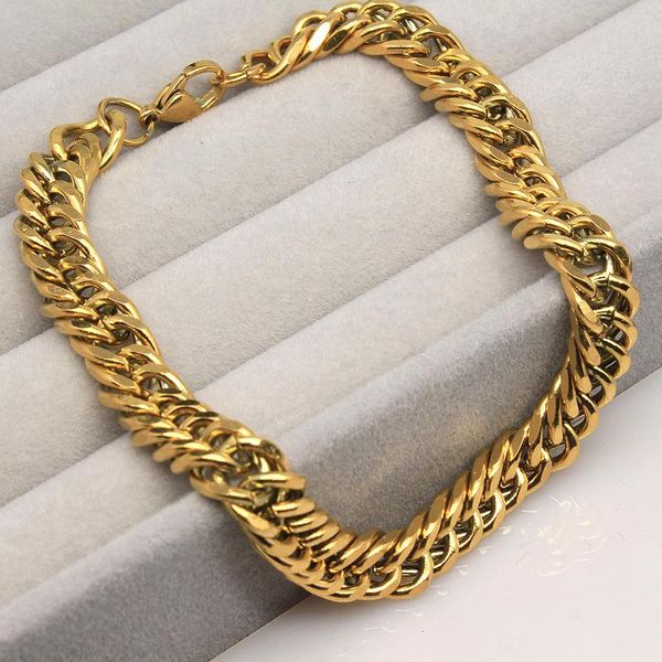 link, chain 20pcs/lot 8mm width 316l mirror polish stainless steel bracelet for womens mens girls hip hop punk fashion jewelry, Black
link, chain 20pcs/lot 8mm width 316l mirror polish stainless steel bracelet for womens mens girls hip hop punk fashion jewelry, Black