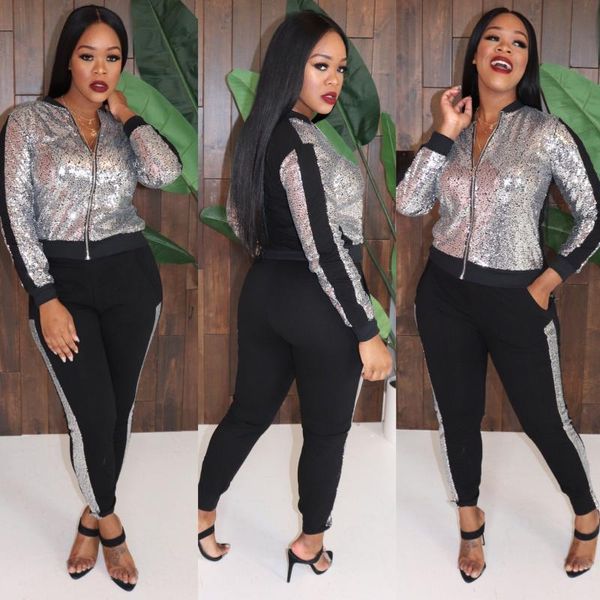two piece dress adfvat women long sleeve casual set sparkly sequines patchwork bodycon zipper tracksuit party 2 mos-m981, White
two piece dress adfvat women long sleeve casual set sparkly sequines patchwork bodycon zipper tracksuit party 2 mos-m981, White