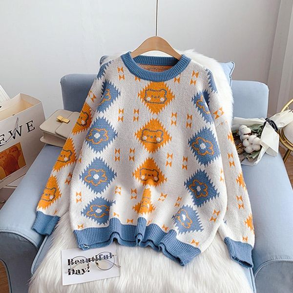 women's sweaters ebaihui kawaii sweater female coat winter cartoon oversized pullovers ladies jumpers loose women knitted sueter mujer, White;black
women's sweaters ebaihui kawaii sweater female coat winter cartoon oversized pullovers ladies jumpers loose women knitted sueter mujer, White;black