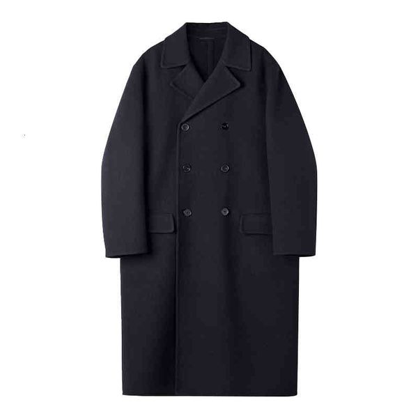 men's trench coats japonês clássico simples preto duplo breasted casaco de lã masculino solto longo h3n1, Tan;black
men's trench coats japonês clássico simples preto duplo breasted casaco de lã masculino solto longo h3n1, Tan;black