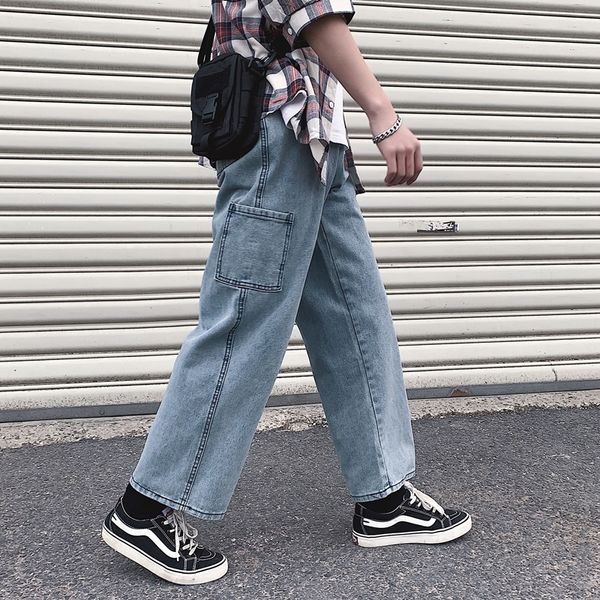 loose fit vintage denim cargo pants homme streetwear washed high waist hip hop pants fashion trousers casual straight mens jeans jdhe, Blue
loose fit vintage denim cargo pants homme streetwear washed high waist hip hop pants fashion trousers casual straight mens jeans jdhe, Blue
