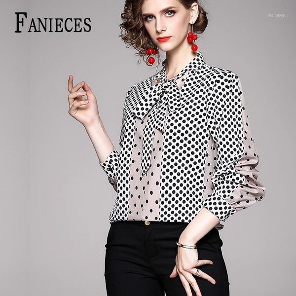 fashion women shirts blouses feminine long sleeves polka dot printing elegant blouse shirt office lady plus size women's &, White
fashion women shirts blouses feminine long sleeves polka dot printing elegant blouse shirt office lady plus size women's &, White